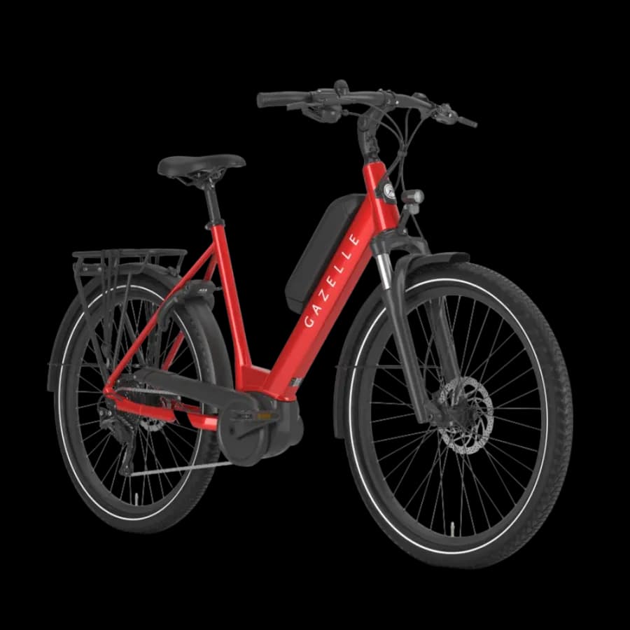 VTC électrique Gazelle Medeo T9 HMB - 545 Wh , Rouge