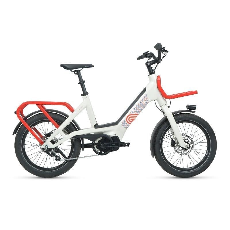 Vélo électrique Gitane G-Life COMPACT 2.1 - Blanc / orange