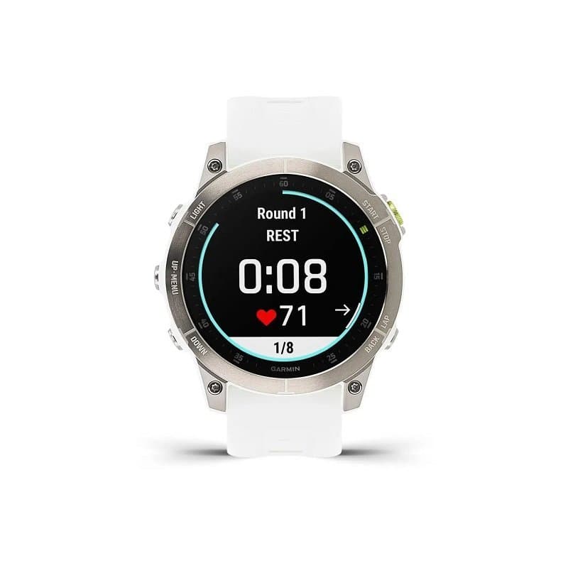 Montre Garmin  EPIX Gen 2 Sapphire Titane 47 mm + bracelet nylon gris - Sapphire Titane , Homme