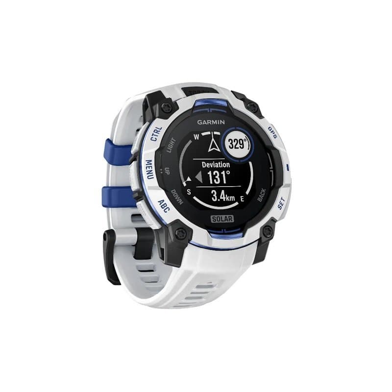 Montre Garmin Instinct 3 Solar 45 mm - 45 mm , Blanc - bleu