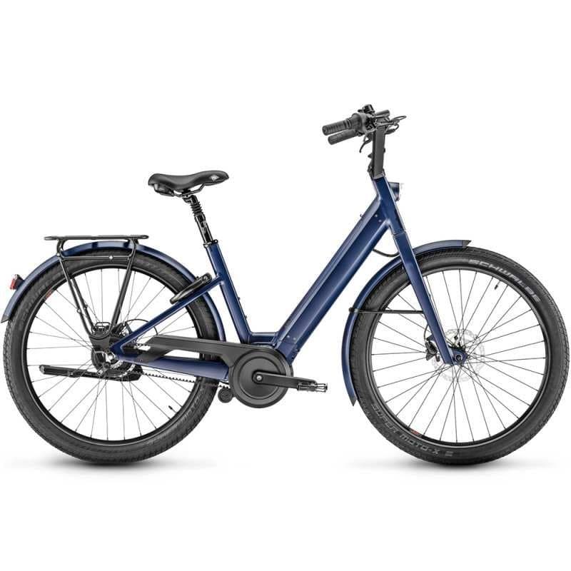 Vélo de ville électrique Moustache Lundi 27.6 - Bleu , 500 Wh