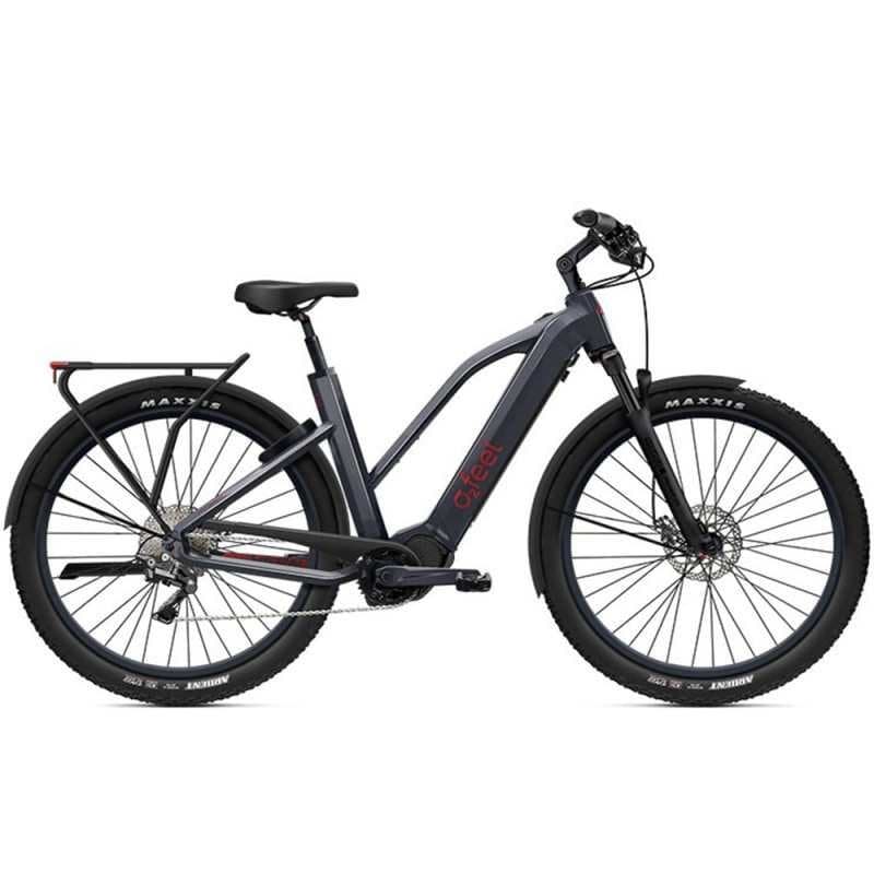 Vélo de randonnée électrique O2feel Vern Adventure Power 8.1 - Gris , 720Wh