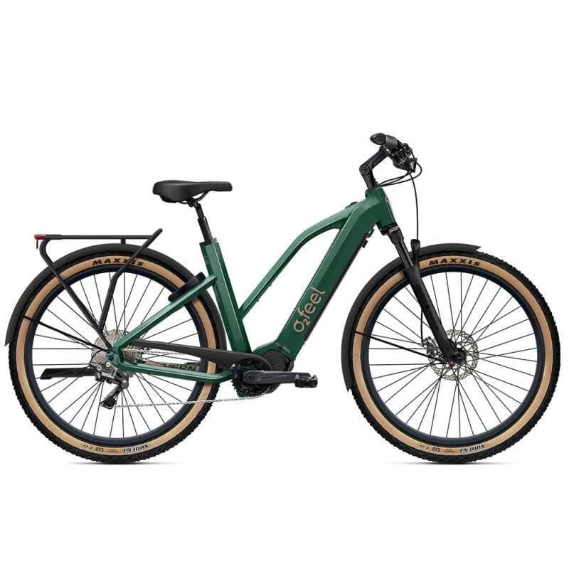 Vélo de randonnée électrique O2feel Vern Adventure Power 8.1 - Vert , 720Wh