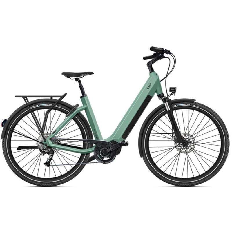 Vélo de Ville Électrique O2feel iSwan Explorer 6.1 Univ Shimano Alivio 9V 540 Wh - Vert , 432Wh
