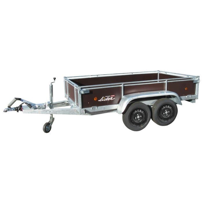 Remorque Lider double essieux​ BOIS 45480 freinée