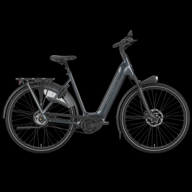 VTC électrique Gazelle Grenoble C5 HMB - Bas , 540 Wh , Gris foncé