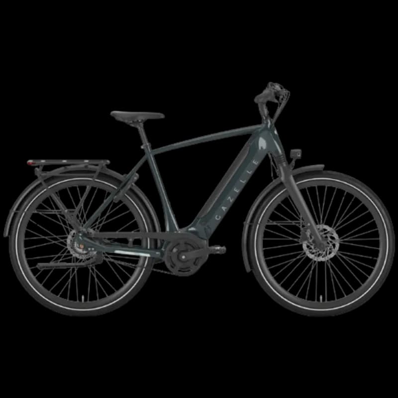VTC électrique Gazelle Ultimate C8+ HMB - Haut , 500 Wh , Vert