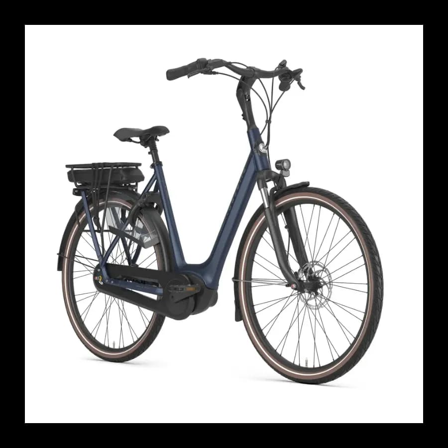 Vélo électrique Gazelle Orange C8 HMB - Bas , 400 Wh , Bleu