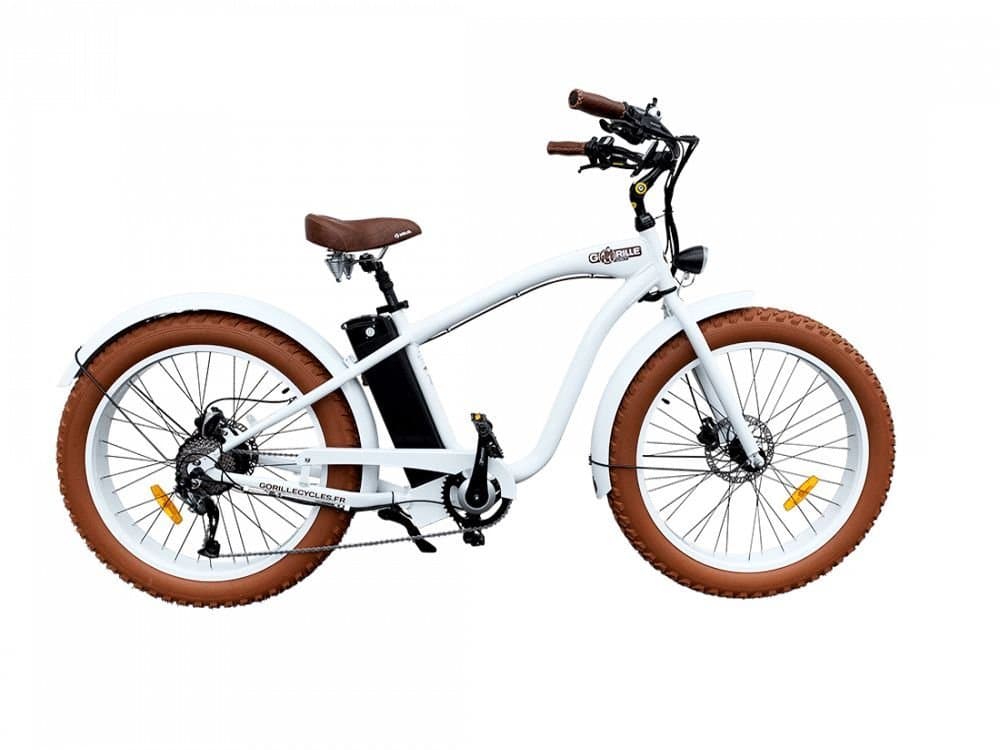 Fatbike électrique Gorille Mâle - Blanc