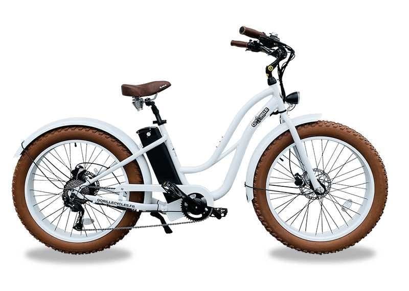 Vélo électrique Lady Gorille - Blanc