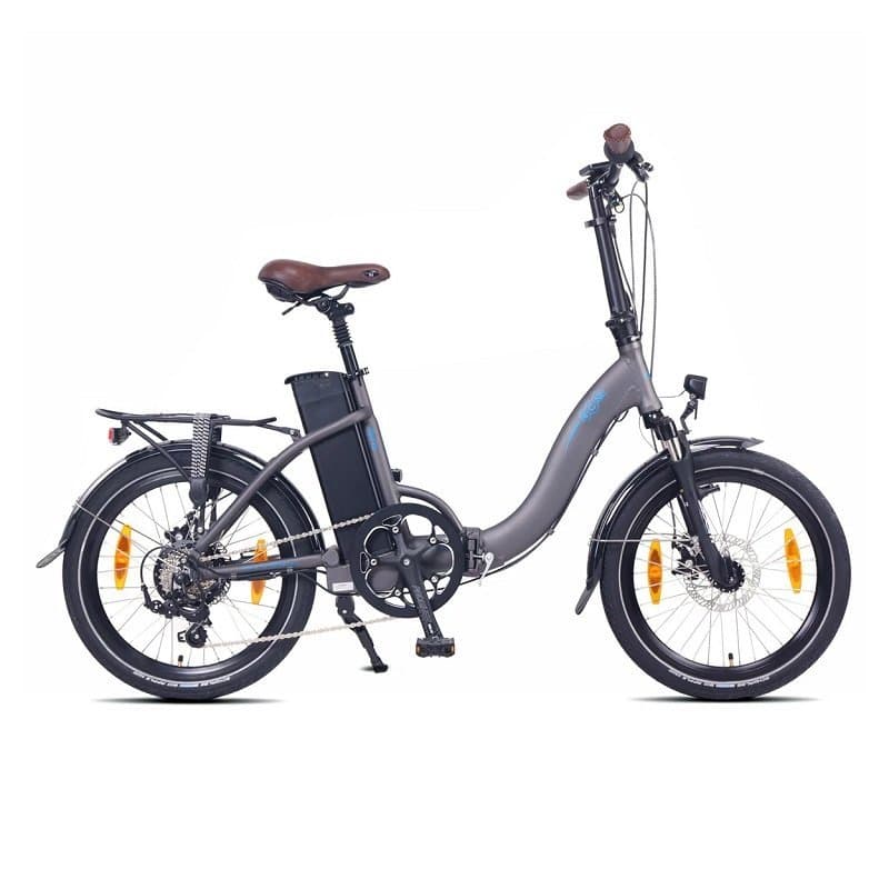 Vélo électrique pliant NCM Paris - Gris