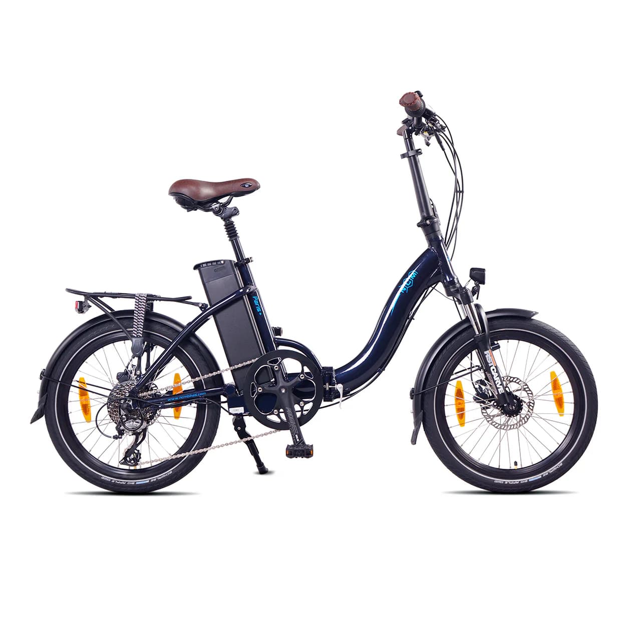 Vélo électrique pliant NCM Paris+ - Bleu foncé
