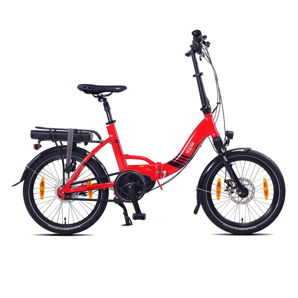 Vélo électrique pliant NCM Paris MAX N8R - Rouge