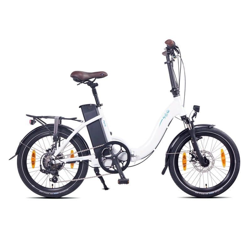 Vélo électrique pliant NCM Paris - Blanc