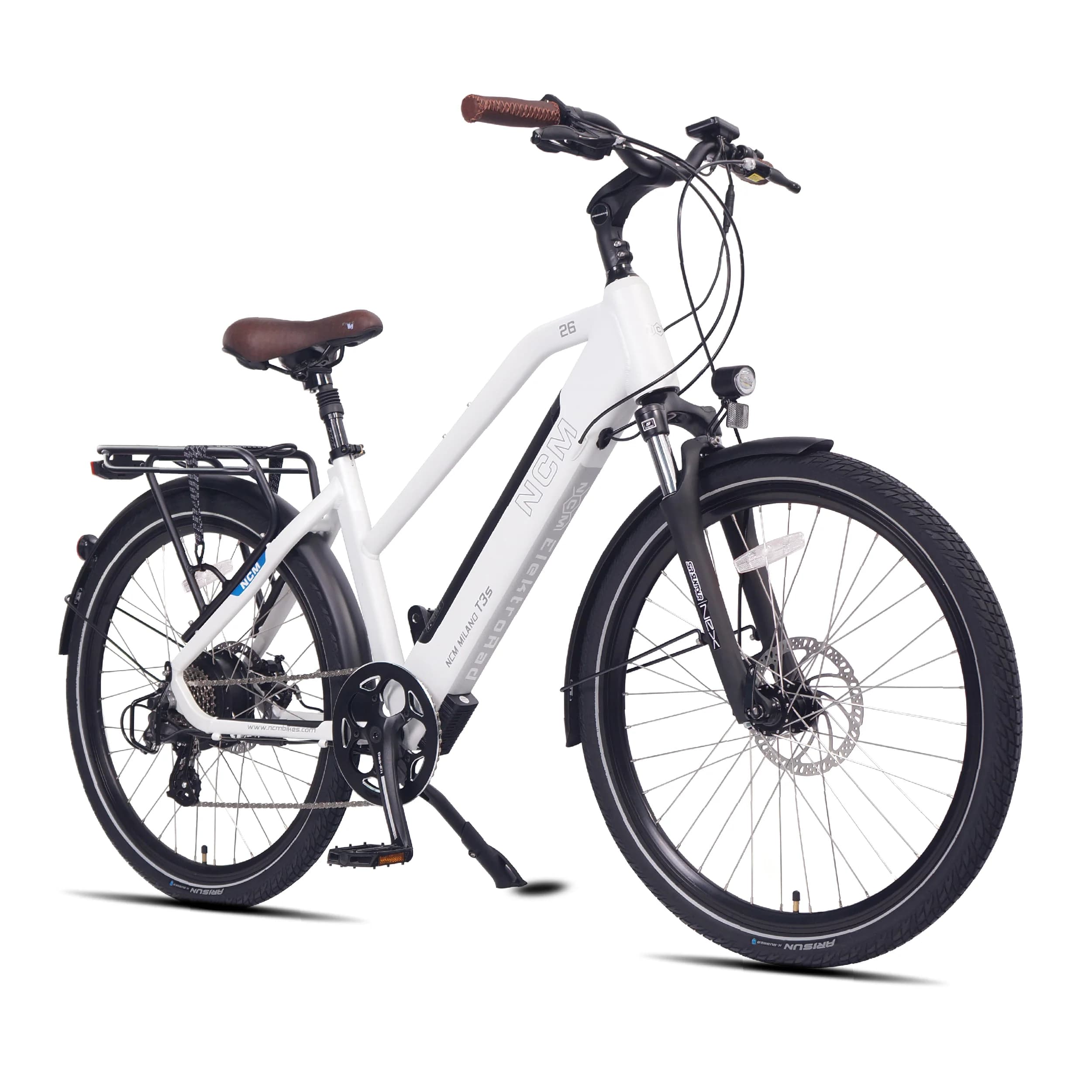 Vélo électrique urbain NCM T3s - Blanc
