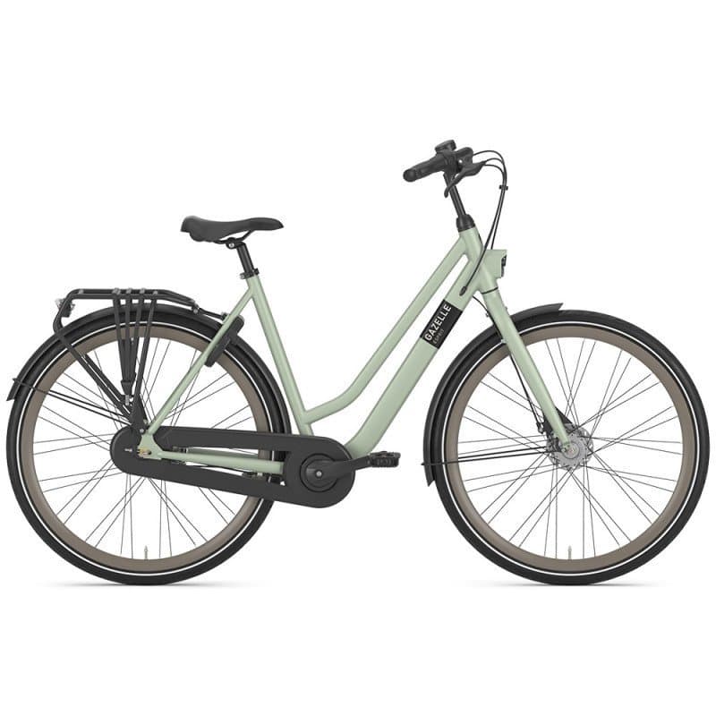 VÉLO GAZELLE ESPRIT DE VILLE - Vert , Shimano Nexus 7 , Ouvert