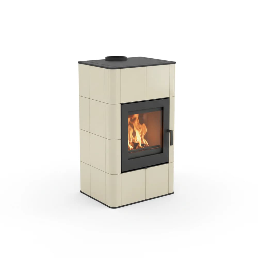 Poêle à bois habillage faïence Chêneau 8 kW