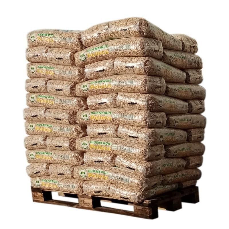 Pellet Bio Energie – Palette von 66 Säcken à 15 kg