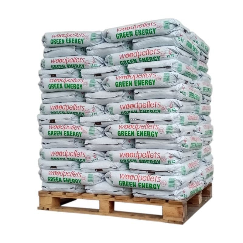 Pellet Green Energy – Palette von 65 Säcken à 15 kg