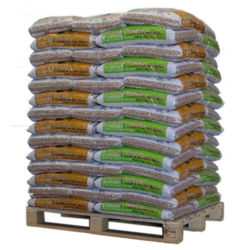 Pellet Starforest – Palette von 70 Säcken à 15 kg