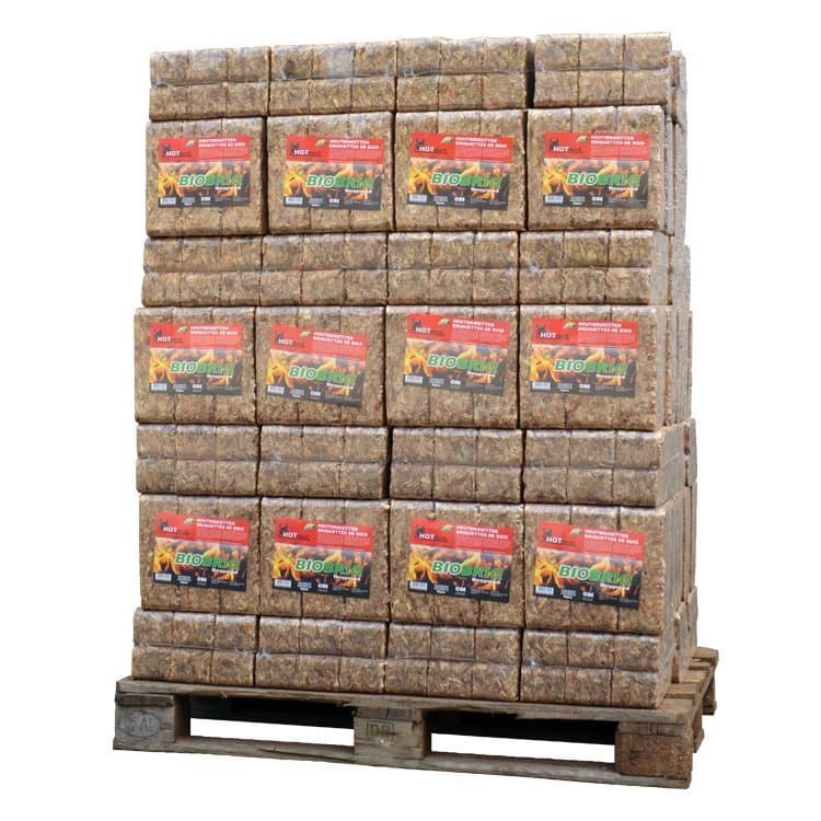 Palette von BioBriq MegaRuf Holzbriketts (972 kg)