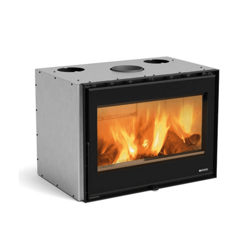Insert à bois raccordable - LA NORDICA Inserto 80 Wide 5.0 12.4 kW