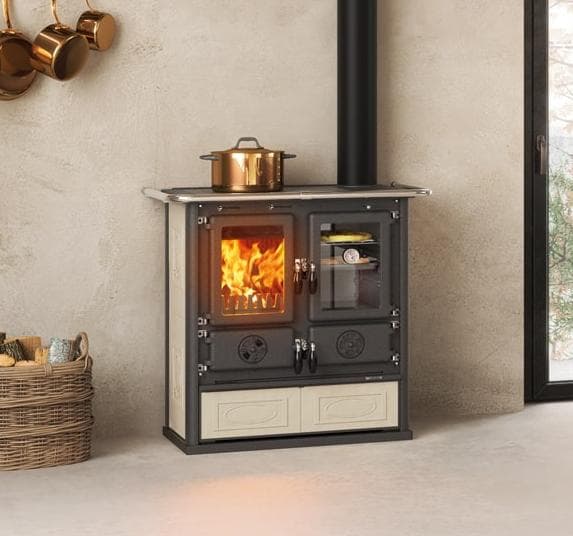 Cuisinière à bois raccordable - LA NORDICA Rosetta.16 Ceramica 7.9 kW