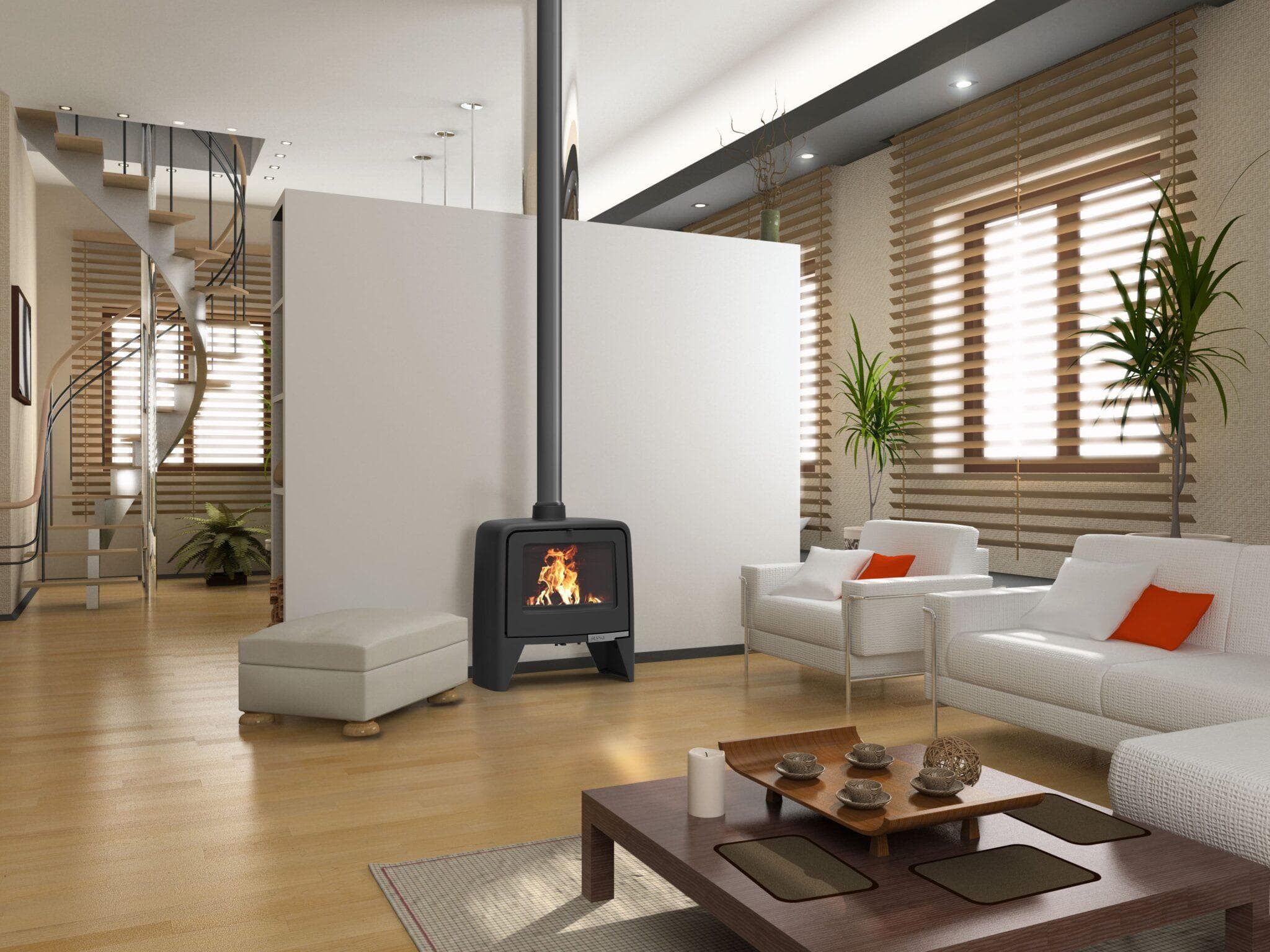 Poêle à bois en fonte SUPRA Paul 10 kW