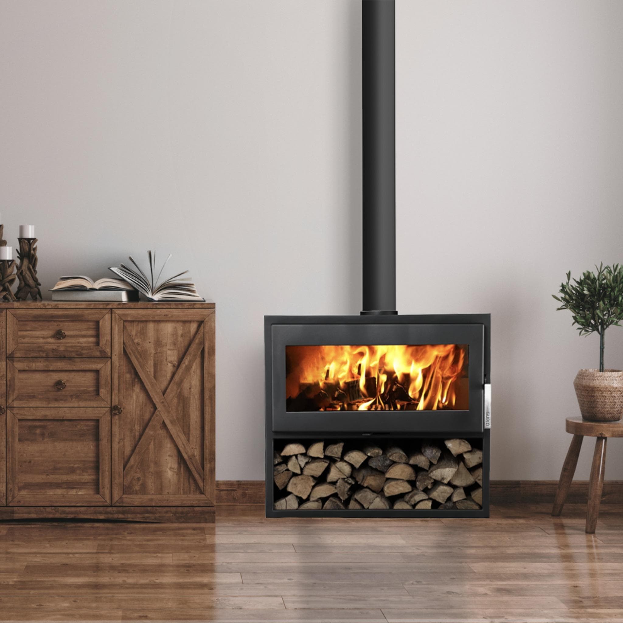 Poêle à bois étanche SUPRA Larry Bûcher 8.5 kW