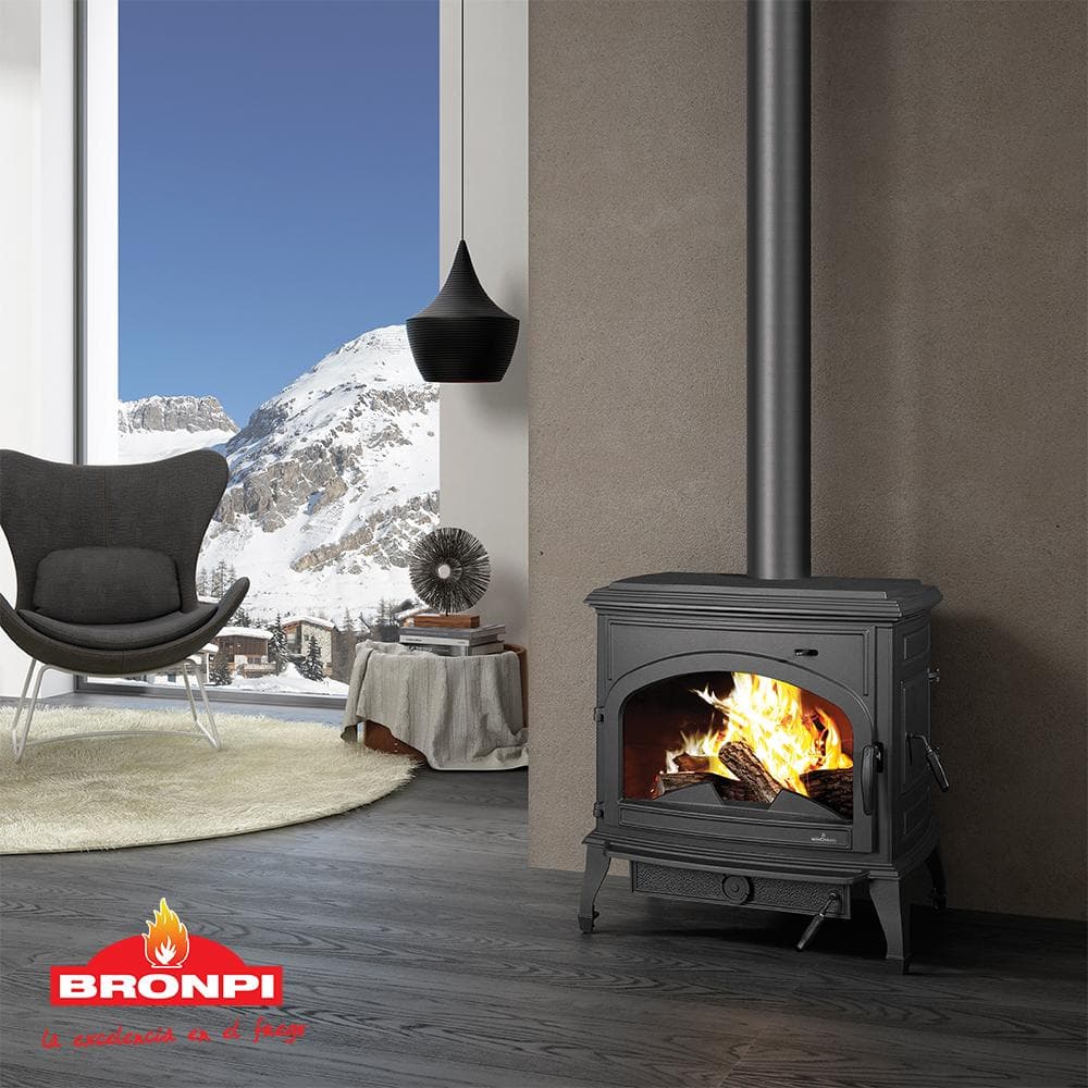 Poêle à bois en fonte BRONPI Etna 11.3 kW