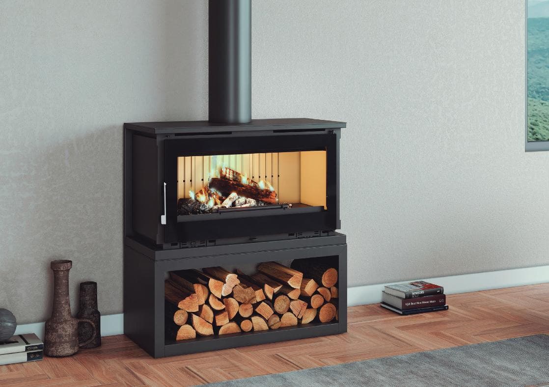 Poêle à bois FIREMATIC Toronto-L 13.3 kW - Chauffage efficace jusqu'à 360 m3