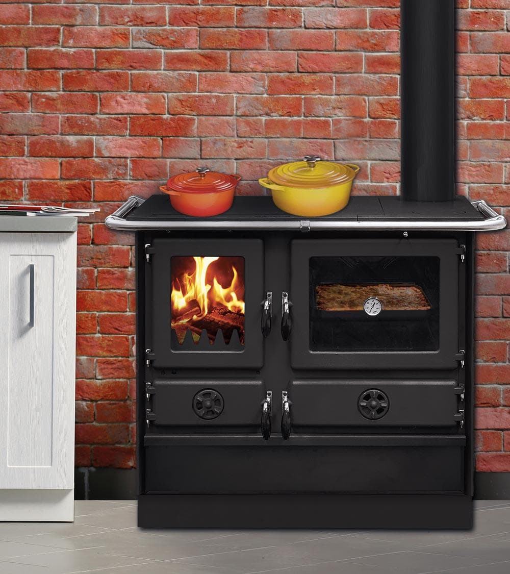 Cuisinière à bois INTERSTOVES Magnum SD Steel 9.5 kW
