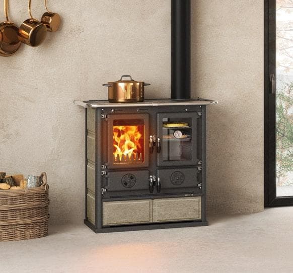 Cuisinière à bois en pierre LA NORDICA Rosetta.16 Petra 7.9 kW
