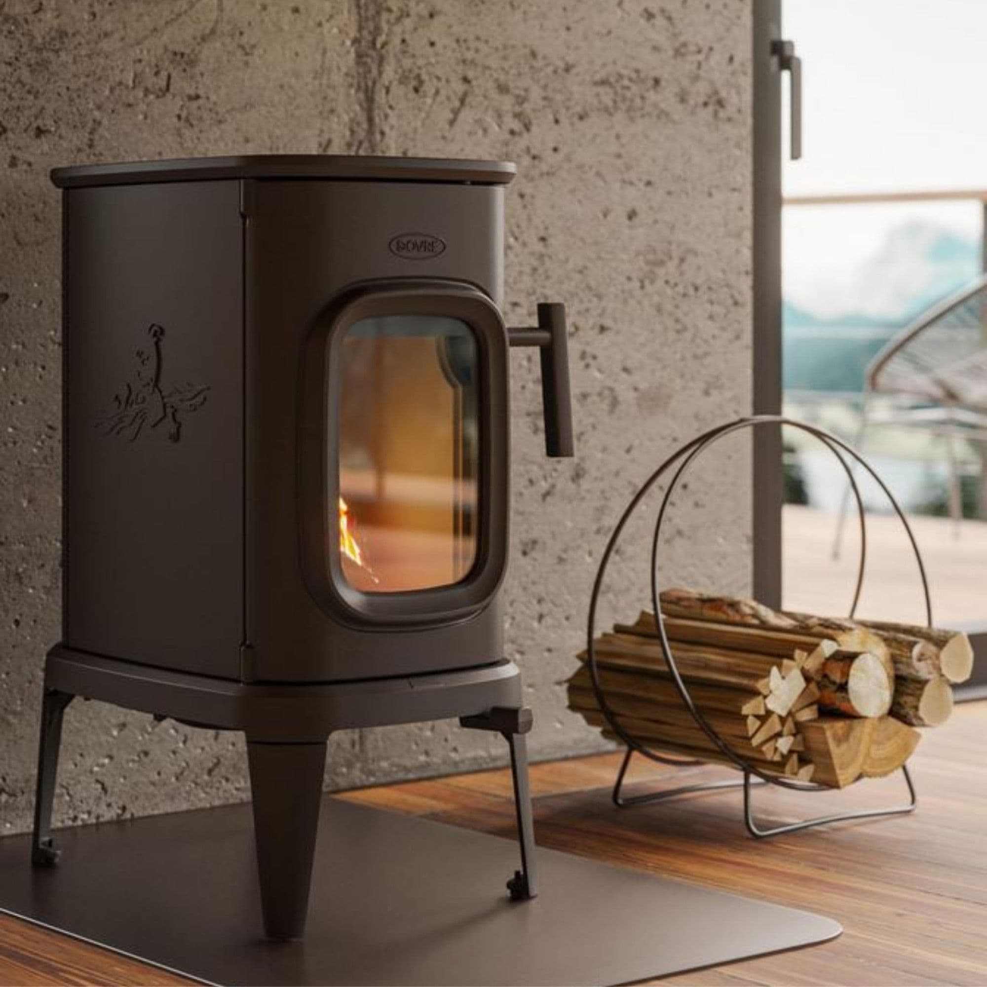 Poêle à bois en fonte raccordable - DOVRE Saga 101 7.5 kW