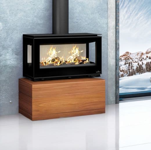 Poêle à bois moderne BRONPI Cairo 1103C Box 13 kW