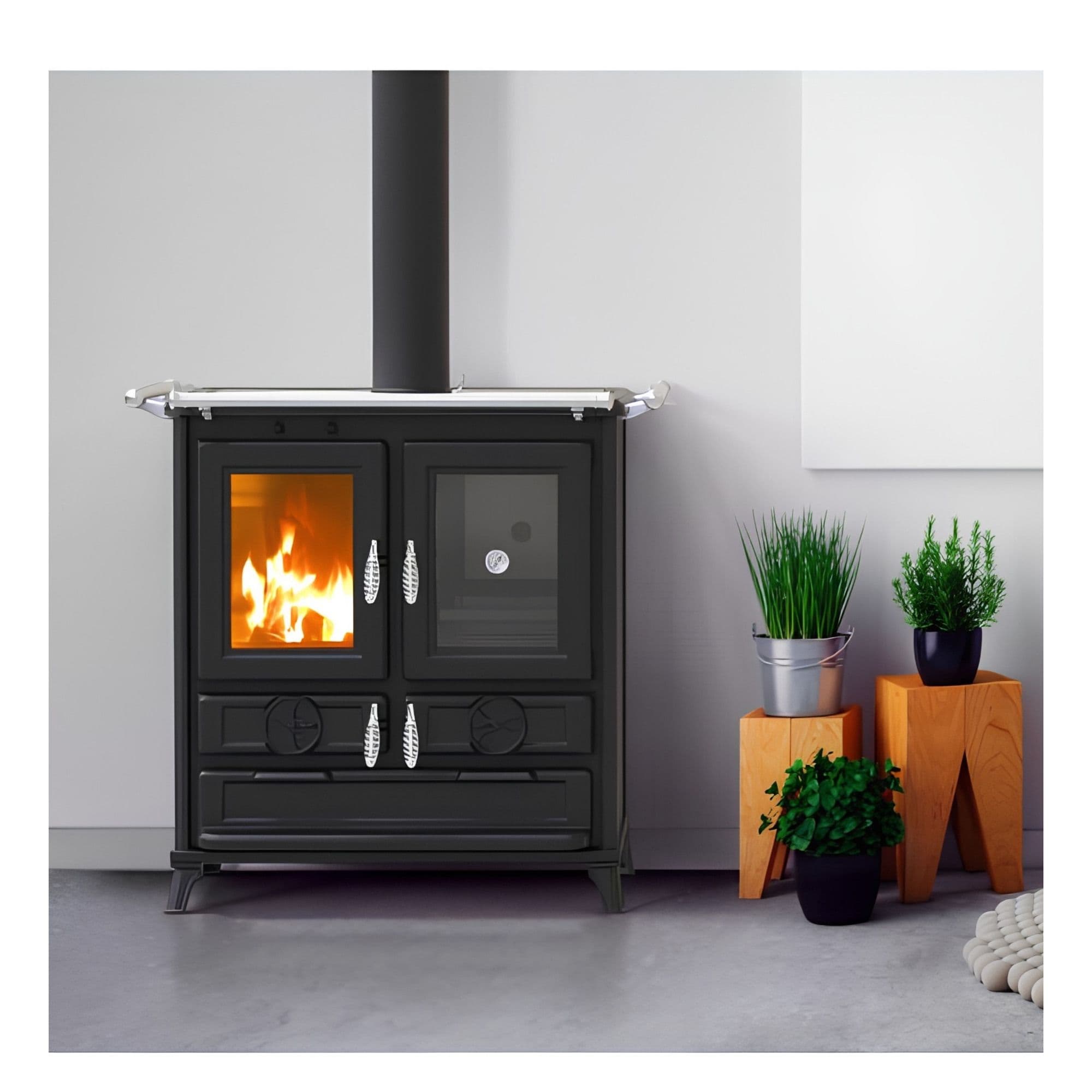 Cuisinière à bois en fonte THERMOROSSI Klaretta Evo 8.2 kW