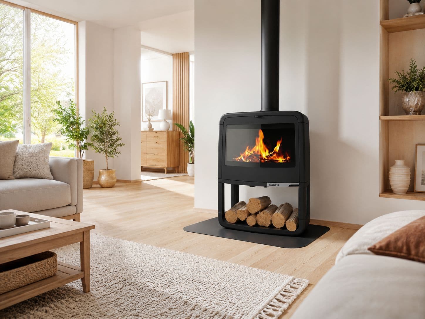 Poêle à bois en fonte SUPRA Paul Bûcher 10 kW