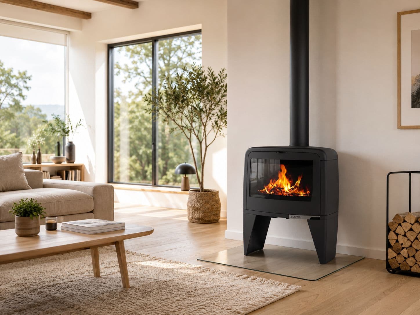 Poêle à bois en fonte SUPRA Paul Haut 10 kW