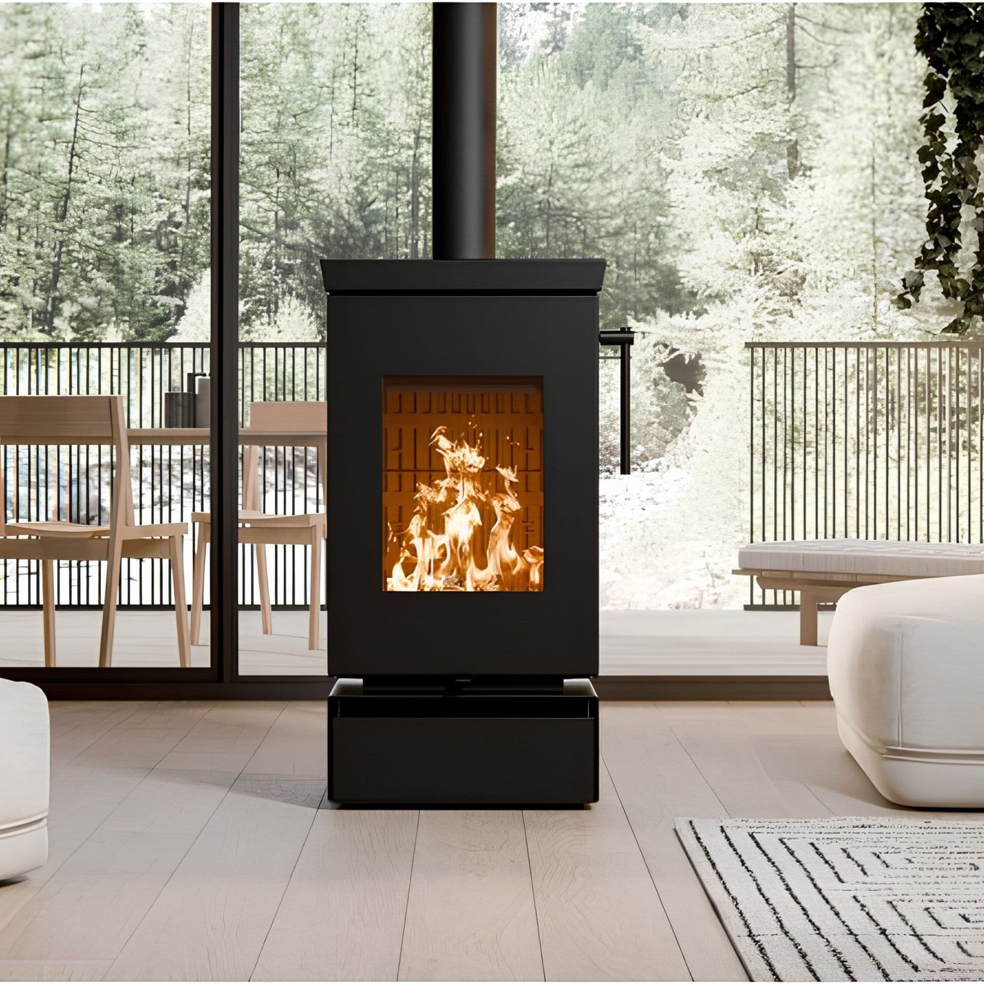 Poêle à bois raccordable THERMOROSSI Zen W 5.9 kW
