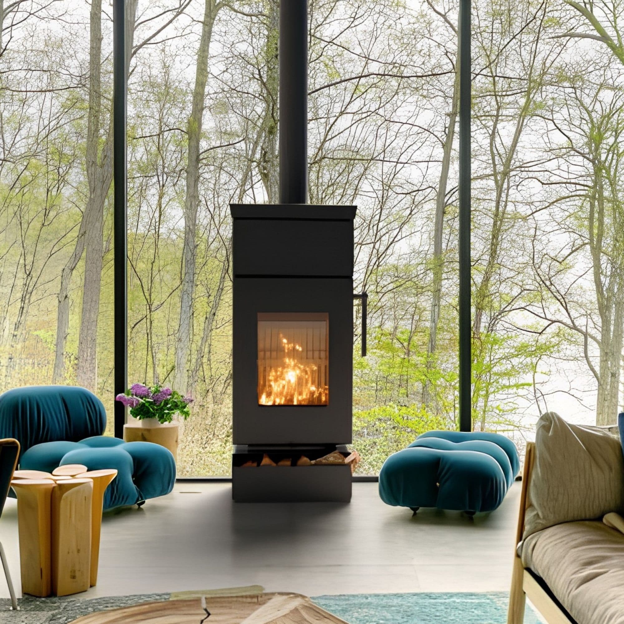 Poêle à bois à accumulation - THERMOROSSI Zen T 7.7 kW