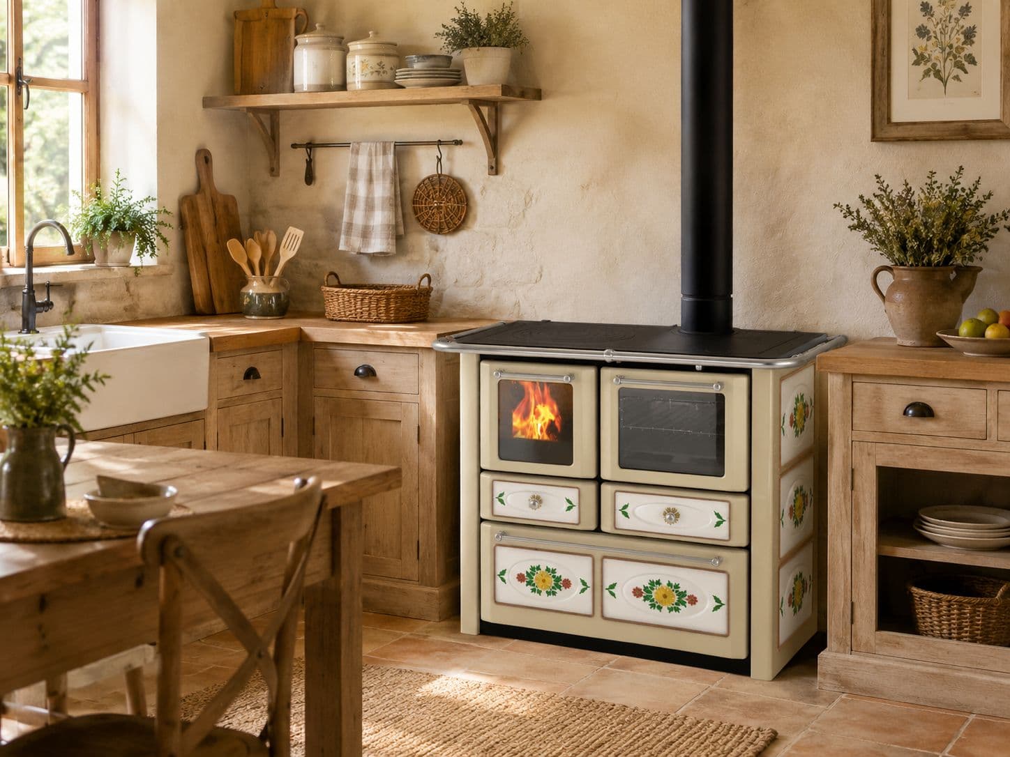 Cuisinière à bois LINCAR Gaia 149 VL 6.3 kW