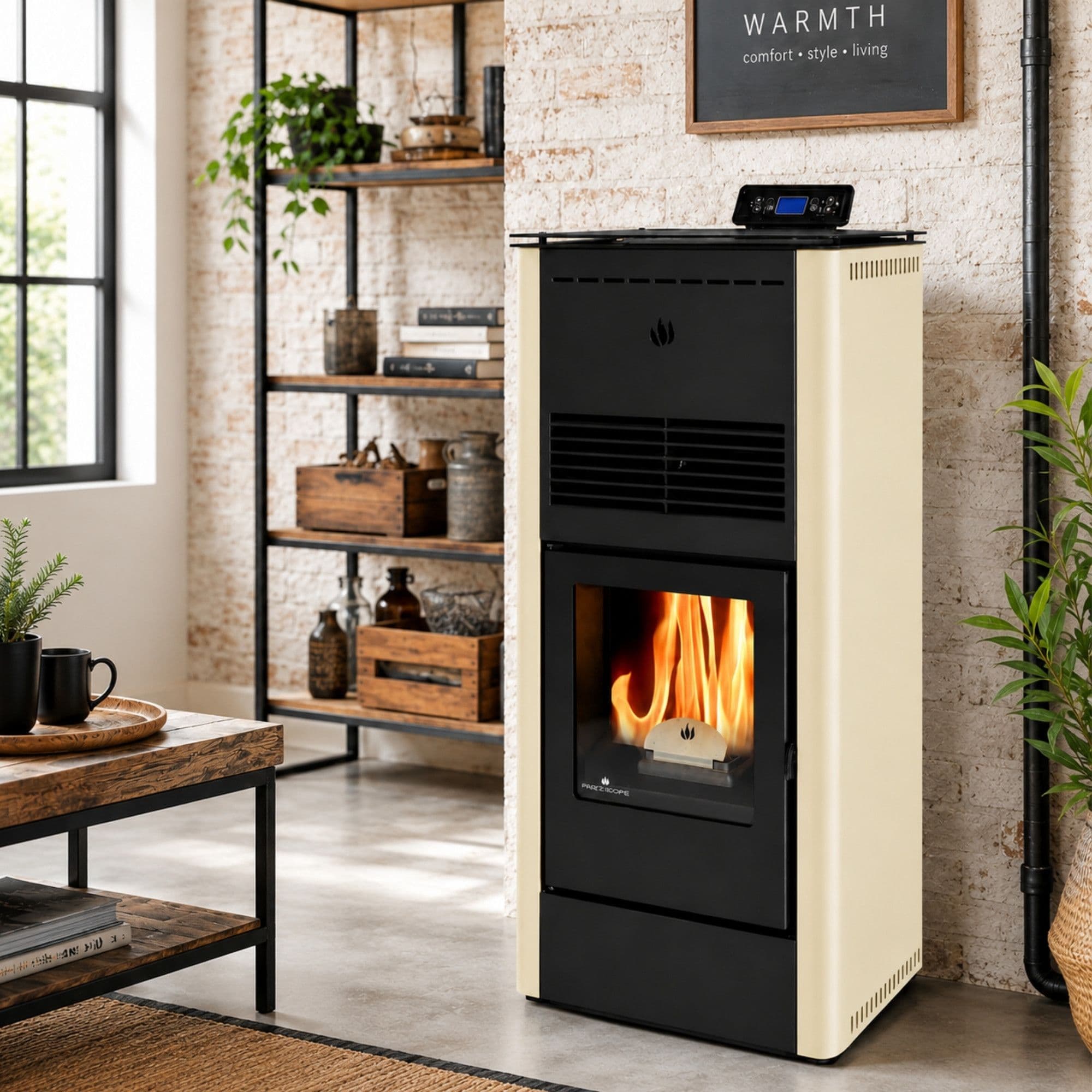 Poêle à granules ventilé - ORIGINE PHEBO Penelope 12.7 kW