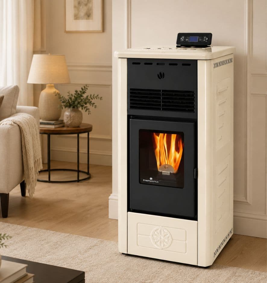 Poêle à granules en céramique - ORIGINE PHEBO Gea 5S-XL 7.5 kW