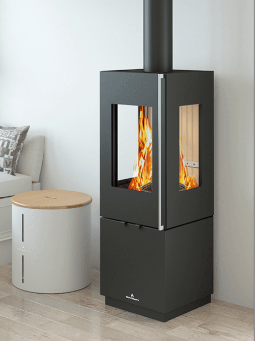 Poêle à bois raccordable BRONPI Bombay 3C 6 kW