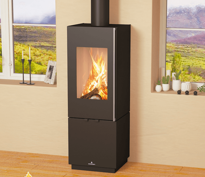 Poêle à bois raccordable BRONPI Bombay F 8 kW