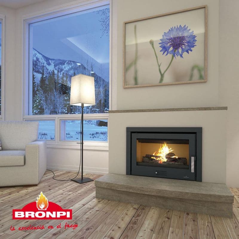 Insert à bois ventilé canalisable - BRONPI Rioja 13 kW