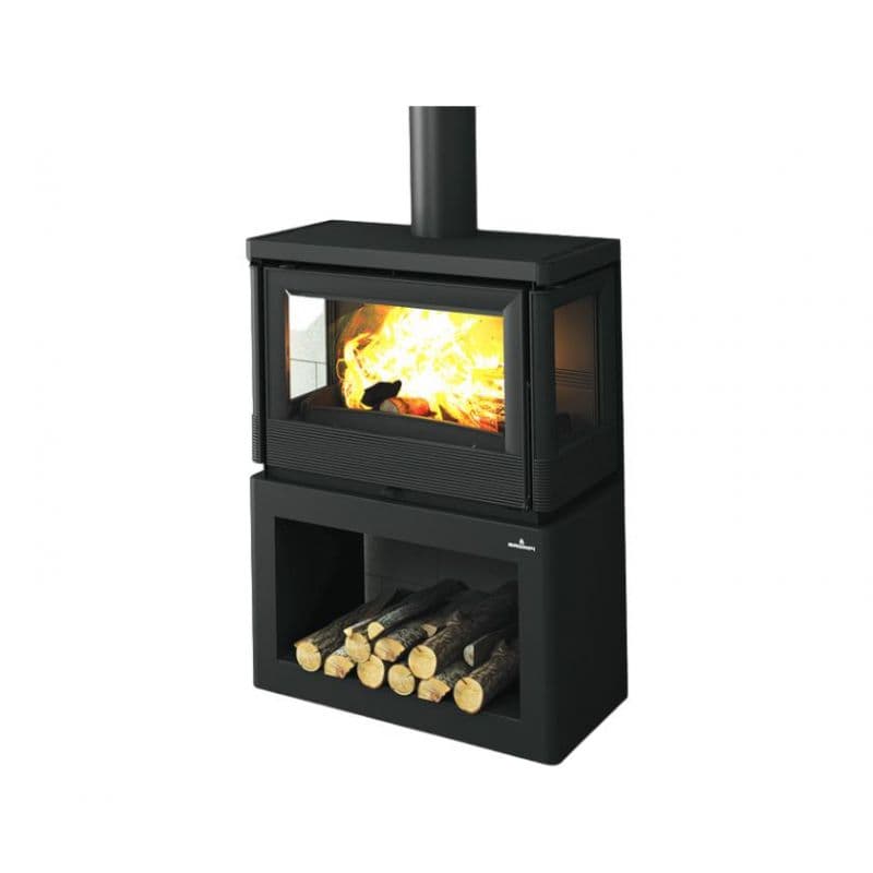 Poêle à bois ventilé 3 vitres BRONPI Versailles 10 kW