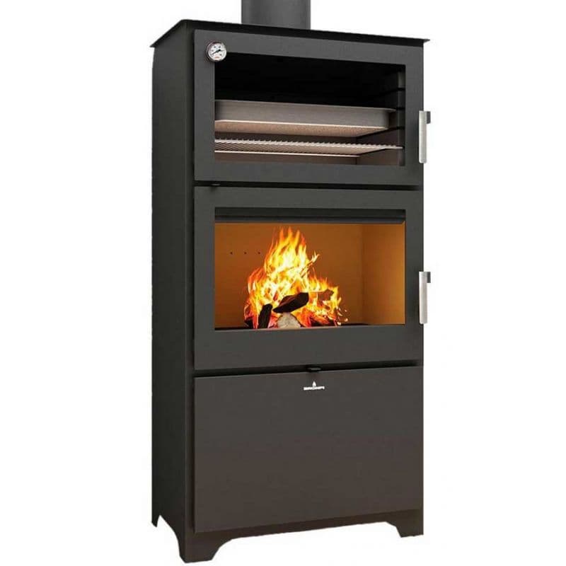Poêle à bois raccordable avec four - BRONPI Murano - 14 kW