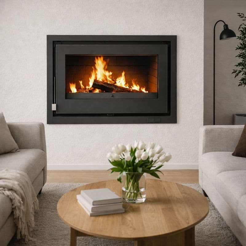 Insert à bois ventilé - FIREMATIC Waco fonte 12.6 kW - FM G