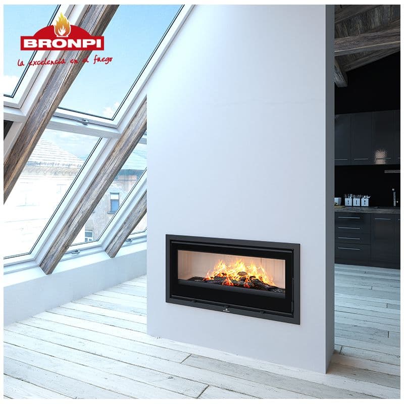 Insert à bois canalisable BRONPI Cairo 90 13 kW